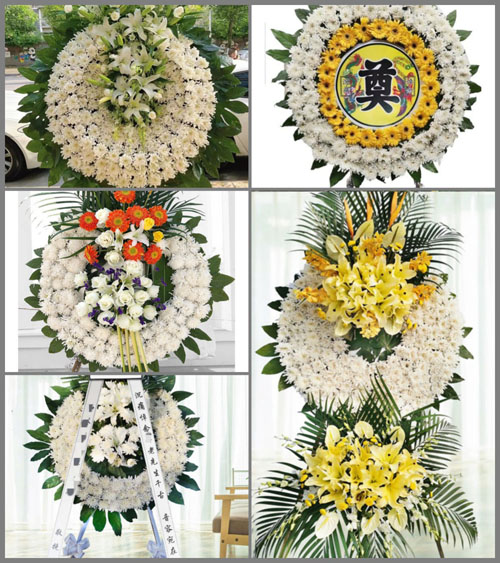 四川成都温江区金马镇四友村花圈速递